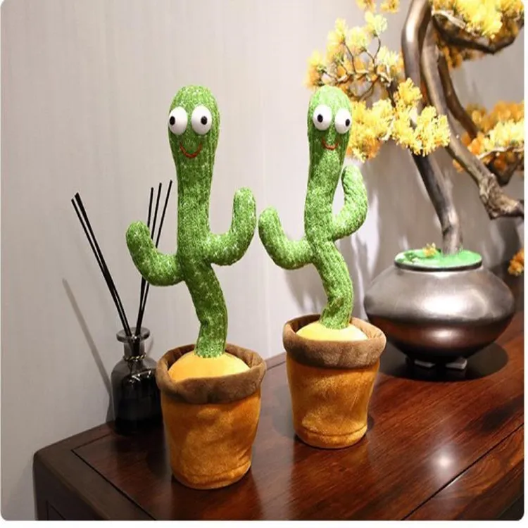 Trill Toys, Cactus Toy, Twisting Cactus Singing, Enchantingtalking Cactus Plush Toys, Christmas Toy