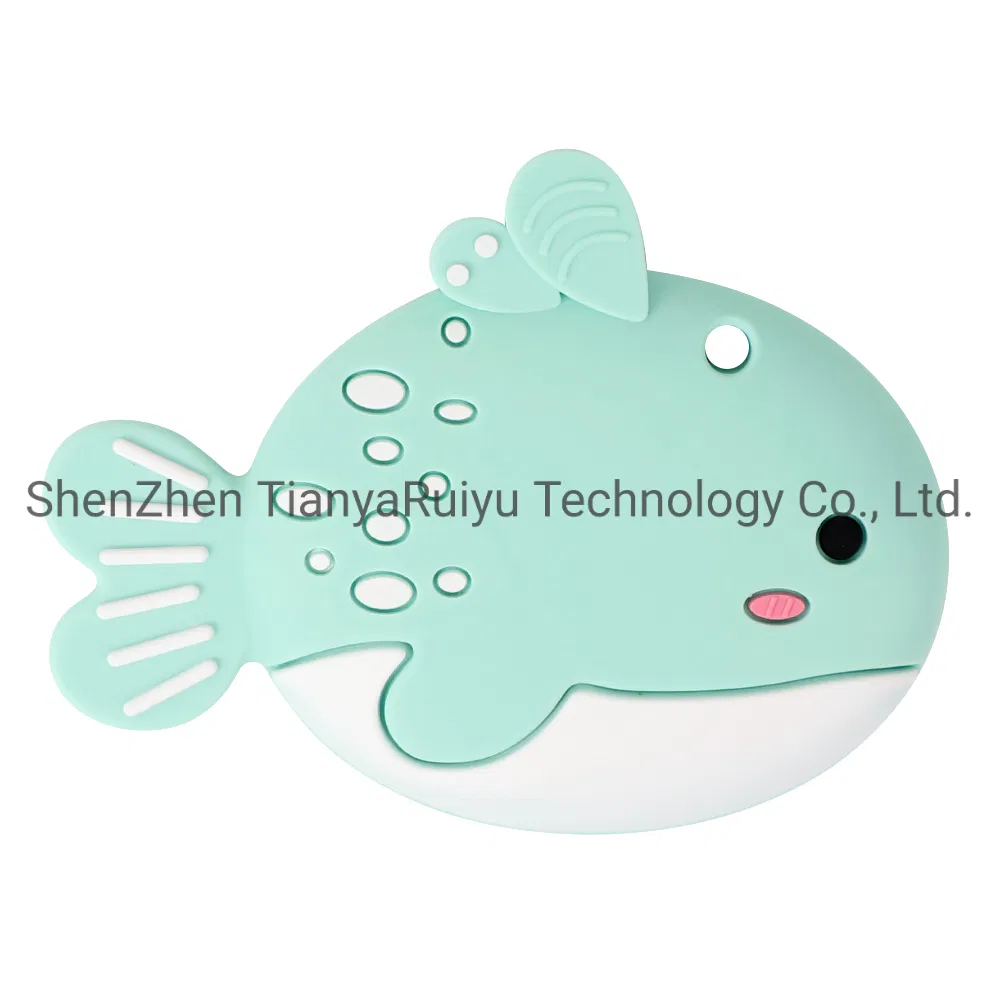 Whale Baby Teether Food Grade Rodents Baby Teething Beads DIY Pacifier Chain Necklaces Baby Silicone Teether