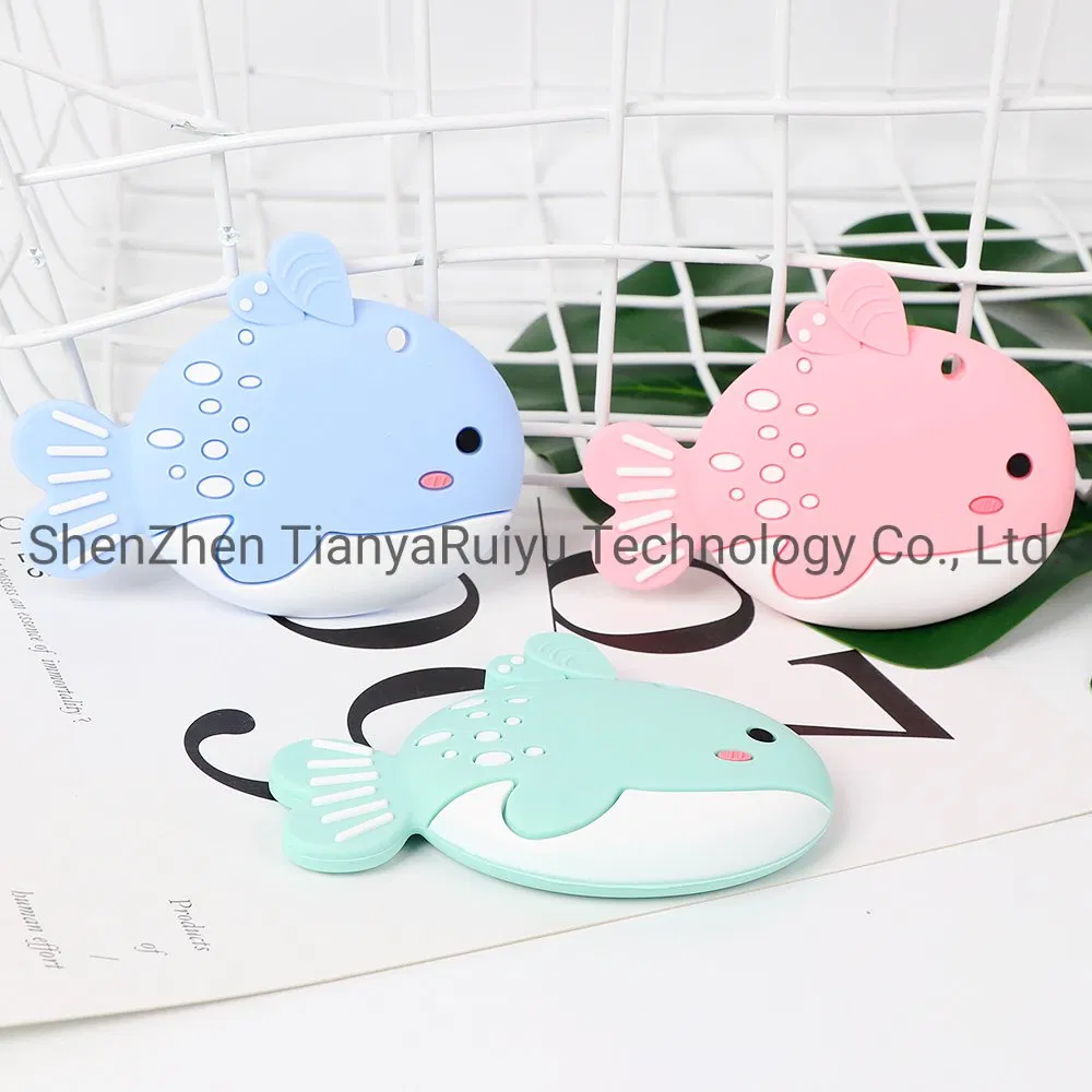 Whale Baby Teether Food Grade Rodents Baby Teething Beads DIY Pacifier Chain Necklaces Baby Silicone Teether