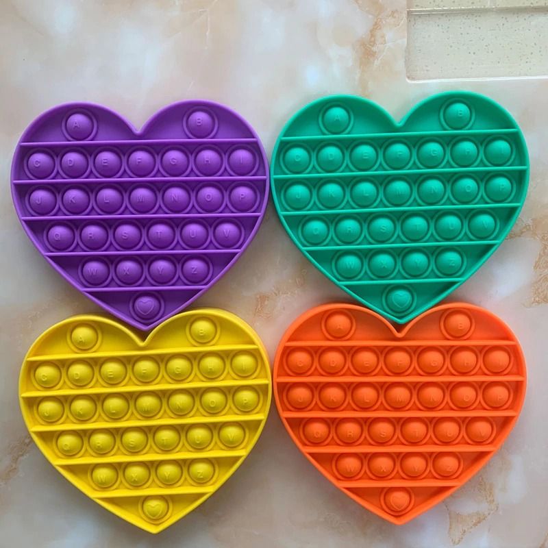 Wholesale Silicone Popit Stress Relief Desktop Kids Toy Baby Practice Board Baby Educational Early Figit Push Pop Bubble Simple Dimple Fidget Sensory Mouse Lost