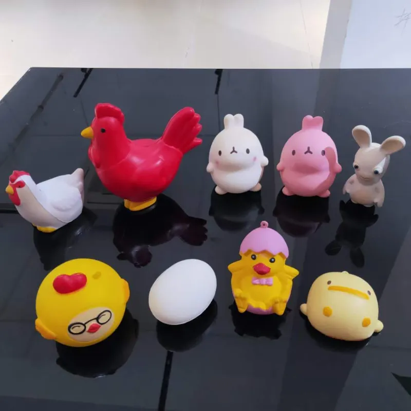 Wholesale Toys Easter Gifts Sets PU Stress Items Easter Egg Hunt Rabbit and Chicken Mascots Stress Ball Toys Juguetes