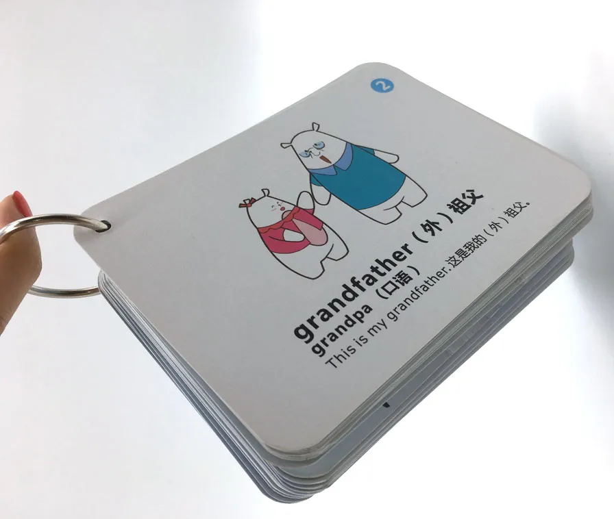 Wholesale Waterproof Plastic Early Educational Flash Cards Custom Japanese Learning Cards From Manufacturer