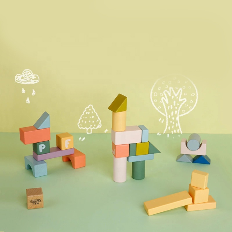 Wooden Blocks Children's Toys 3-6 Years Old Baby Multifunctional Puzzle Spell Building Blocks Toys Boys and Girls